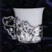 606ЧШ07001 Серебряная кофейная чашка «Листопад»